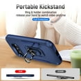 thumbnail image 5 of Designed for Google Pixel 9a Case, Military-Grade Drop Protection, Shockproof Phone Case Cover, Magnetic Car Mount Ring Kickstand Bumper Hard Case for Google Pixel 9a, Blue, 5 of 10