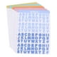 thumbnail image 1 of 16 hojas de pegatinas del alfabeto de colores para scrapbooking, para sellar sobres, 1 of 6