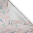 thumbnail image 4 of Ambesonne Birds Valance Pack of 2, Flying Bird Branches Graphic, 54"X12", Pale Rose Pale Seafoam, 4 of 5
