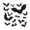 thumbnail image 1 of Etiqueta Autoadhesiva de Pared de Puerta Decoración Negra de Halloween, 1 of 9