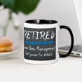 thumbnail image 3 of CafePress - Chalkboard Retired Under New Management Mugs - 11 oz Ceramic Mug - Novelty Coffee Tea Cup, 3 of 4