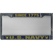 U.S. Navy Since 1775 Chrome License Plate Frame