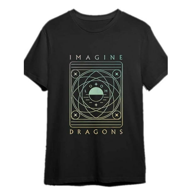 Imagine Dragon, fabric t-shirt fun, men, short sleeved, graphic T-shirt series, black PR