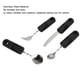 thumbnail image 3 of Utensilio adaptable para manos artríticas ANGGREK Cubiertos ponderados, 3 of 8