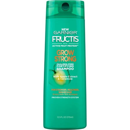 Garnier Hair Care Fructis Grow Strong Shampoo, 12.5 fl (Best Drugstore Shampoo For Oily Roots Dry Ends)