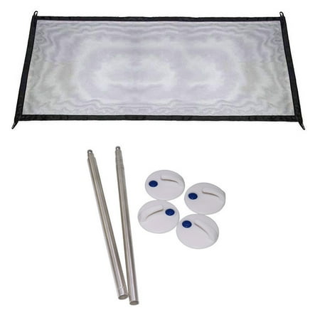 Ktlvex Dog Screen Mesh Gate for Stairs Pet Gates for The House: for Doorways Stairways Indoor 29 inches Tall 70 inch Wide Fits 32-35 inch Openings