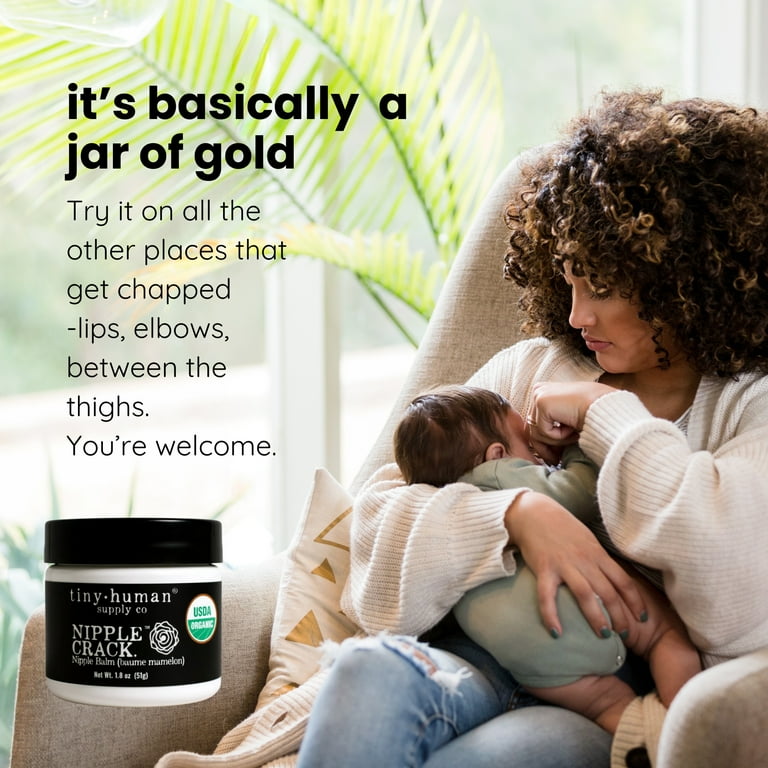 Organic Nipple Cream, Nipple Crack, Lanolin-Free Breastfeeding