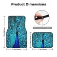 thumbnail image 5 of Yiaed Beautiful Blue Peacock Print Carpet Floor Mats for Cars, Auto Accessories Front & Rear Car Floor Mats Car Floor Foot Mat Sets of 4 Pieces, 5 of 7
