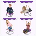 thumbnail image 4 of Petal Autism Kids Metal Base Swivel Chair for Coordination, Sit and Spin Swivel Chair for Kids Toys, Non-slip Spinning Chair for Autistic Kids, Carousel Spin Seat for Sensory Kids,Autism Chair(Purple), 4 of 7