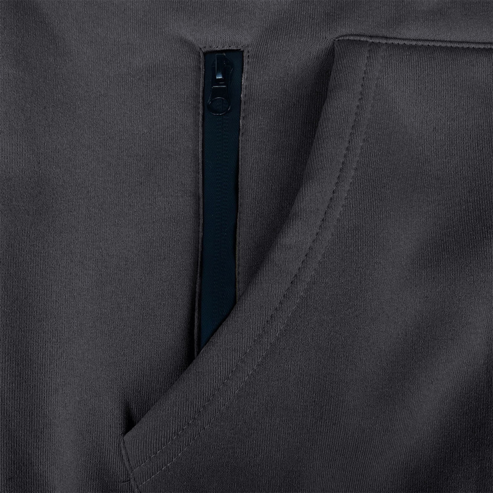 CFLVAEK Big and Tall Hoodies for Men Zippered Oversized Hoodie Sweatshirts Fall Winter Long Sleeve Hooded Jackets with Pockets Dark Gray XXL