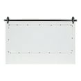 thumbnail image 5 of Kate and Laurel Cates Farmhouse Horizontal Pub Mirror with Shelf and Hooks, 42 x 27, White, Decorative Coastal Wall Mirror with Rustic Functional Storage, 5 of 9