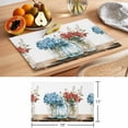 thumbnail image 6 of Spring Flowers Placemats Set of 4 Red Blue Bottle Floral Watecolor Eucalyptus Place Mats Indoor Wipeable Table Mats Washable Dining Table Placemats for Kitchen Holiday Party Home Decor 13x19 Inch, 6 of 9