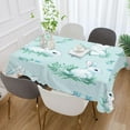 thumbnail image 5 of Coolnut Easter Day Cute Rabbit Tablecloth Rectangle Colorful Table Cloth Large Square Table Cover for Dining Kitchen Party 54"x54" Decor Gift, 5 of 7
