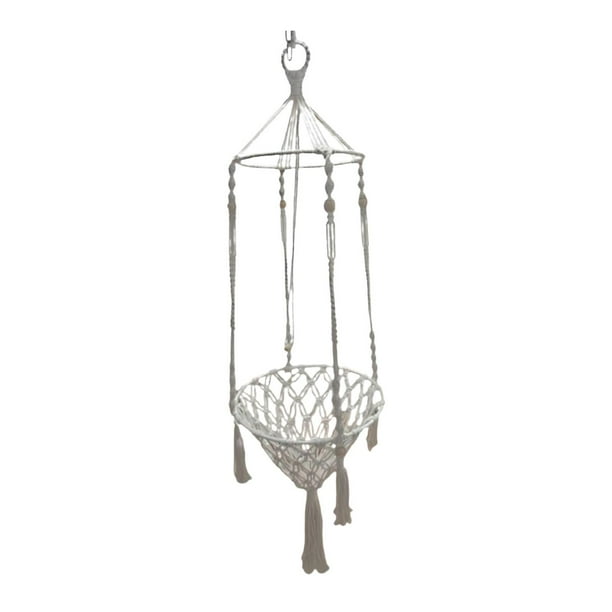 Hamaca para gatos de interior y exterior, decoración bohemia para el hogar, para jugar, dormir y trepar. Diámetro 50CM
