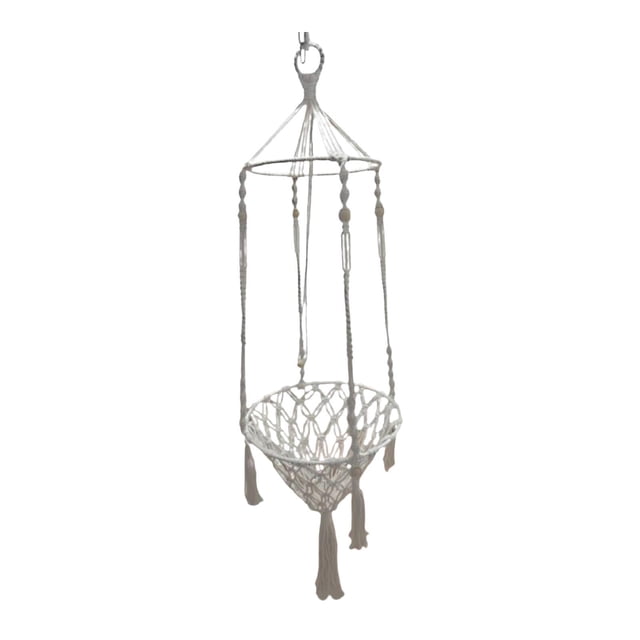 Almencla Cat Hammock Cat Toy Indoor Outdoor Boho Hanging Hammock Cat Bed Pet Cage Hammock Diameter 30CM