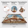 thumbnail image 2 of Vintage Metal Sign Easily Distracted By Dogs And Sailing Wall Art Decor Aluminum Poster 8x12 Inch for Home Kitchen Bar Gym Office Nautical Theme Funny Dog Captain Hat Ship Wheel Retro Plaque, 2 of 8