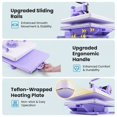 thumbnail image 6 of Adnoom 5 in 1 Heat Press Machine 15x15, 1200W Digital Heat Press, Slide Out Design, 360° Rotation, Heat Transfer Machine for Tshirt Plate Cap Mug, Purple, 6 of 8