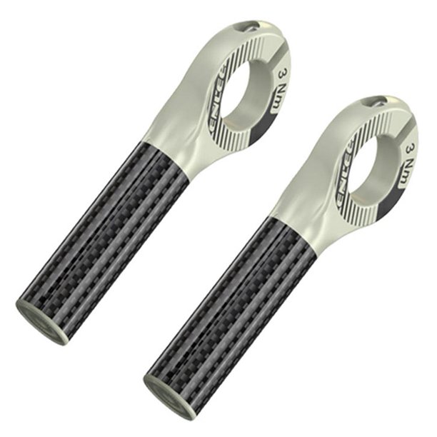 ENLEE Bike Grip Bar End Handle Auxiliar Riding Horn Rest Handlebar (Gris)