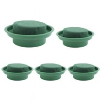 5 Pack DIY Flower Arrangement Kit Green Round Wet Floral Foam with Bowl, Wedding Aisle Flowers, Decoration