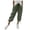 Blackish Green, variant on Women's Cotton Linen Drawstring Capri Pants, Loose Straight Leg Cropped Trousers with Pockets, Breathable Summer Casual Pants for Daily Workout Beach Wear Blackish Green S