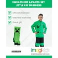 thumbnail image 3 of Minecraft Creeper Little Boys Fleece Half Zip Sweatshirt and Pants Set Little Kid to Big Kid, 3 of 5