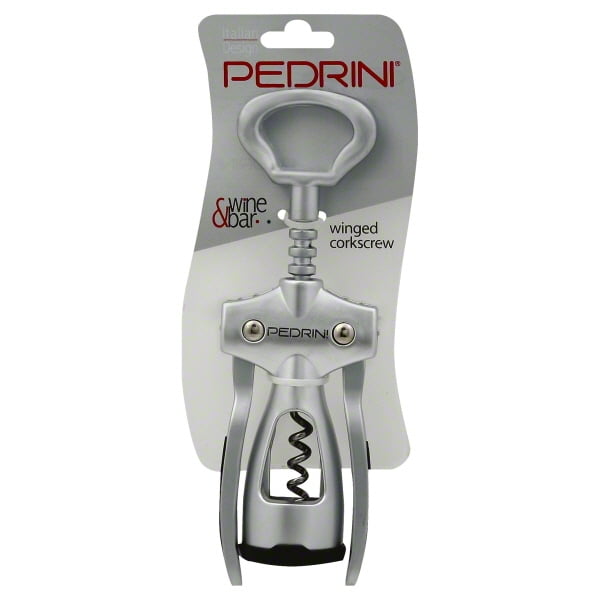 Pedrini Wine and Bar Corkscrew (Satin Silver)