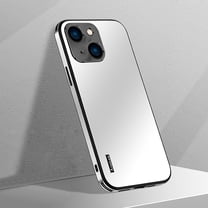 Dteck Case for iPhone 13,Shockproof Metal Aluminum Camera Cover Anti-scratch Slim Lightweight Hybrid Luxury Case For iPhone 13,White