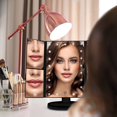 thumbnail image 2 of Makeup Vanity Mirror Magnifying with 21 LED Lights, Cosmetic Standing Table Mirror, 3X/2X Magnified Travel Foldaway Mirror, 180 Degree Rotation Black, 2 of 11