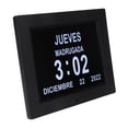 thumbnail image 3 of Reloj De Calendario De Día Digital Autom Domming Alardo Alarma De Alarma Día De Día Negro Para Personas Mayores, 3 of 7