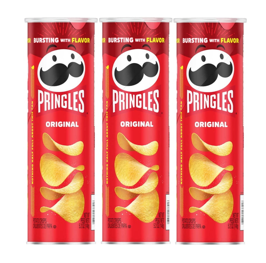 3 Pack | Pringles Potato Chips, Original - Walmart.com