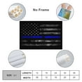 thumbnail image 2 of Thin Blue Line American Flag Poster Decorative Painting Canvas Wall Art Living Room Posters Bedroom Painting,Unframe-style,12x18inch(30x45cm), 2 of 8