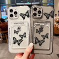 thumbnail image 5 of Funda para teléfono con tarjetero y billetera para iPhone 14, 15 Pro, 11, 12, 13 Pro Max, funda para iPhone 16, 15, 7, 8 Plus, XR, SE, funda de silicona con bolsillo para fotos, 5 of 5