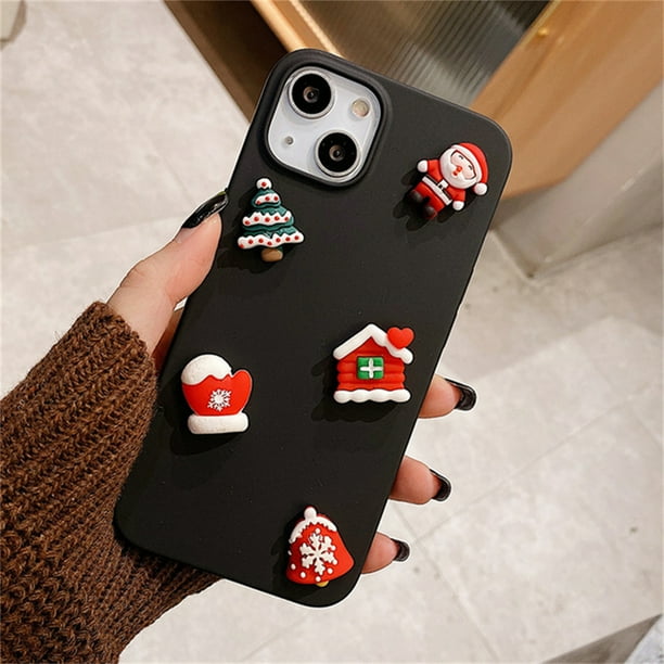 For Iphone 12 Pro Case 6 1 Inch Christmas Iphone Case Cartoon 3d Cute Full Around Protective Phone Shell Cover Christmas Phone Case For Iphone 13 Pro Max 12 Pro Max 11 Pro Max X Xr Xs Max 7 8