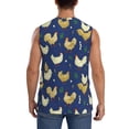 thumbnail image 4 of Balery Funny Chicken Camisetas sin mangas para hombre, absorbe la humedad y protege contra el mal olor.-Small, 4 of 7