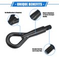 thumbnail image 3 of Unique Bargains Tow Hook for Opel for Astra G 1998-2004 for Opel for Astra H 2004-2010 Front Rear Bumper Towing How, 3 of 7