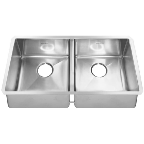 American Standard 18Db.9351800 Pekoe 35" Double Basin Stainless Steel Kitchen Sink For