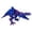 Royal Blue, variant on Steam Tech Dinosaur 3D Printed Mechanical T-Rex Figure, 10 Inch Articulated Animal Statue for Home Office Desktop Decor, Silver Metallic Movable Joint Ornament
