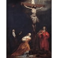 thumbnail image 2 of Gabriel Metsu 15x18 Gold Ornate Wood Frame and Double Matted Museum Art Print Titled - Crucifixion (1660 - 1665), 2 of 4