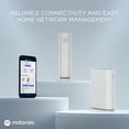 thumbnail image 2 of Motorola MNQ1525, WiFi7 BE3600 Router with Easy Mesh, White, single pack, 2 of 8
