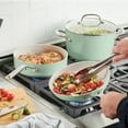 thumbnail image 4 of KitchenAid 10pc Hard Anodized Ceramic Cookware Set - Pistachio, 4 of 6