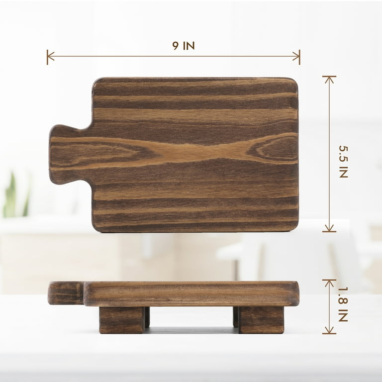 Decorative Wood Riser Soap Stand Holder, Wood Pedestal Stand Riser for  Kitchen, Soap Tray for Kitchen Sink, Wooden Risers for Display Plants  Bottles