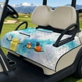 thumbnail image 3 of Yuyamidu Blue Watercolor Golf Cart Seat Covers for 2 Passenger Fashion Golf Cart Seat Towel Blanket with Pockets Club Car Accessories for All Season Protection, 3 of 8