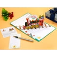 thumbnail image 3 of CUTPOPUP Christmas Card Pop Up, 3D Xmas Greeting Card (Christmas Train), 3 of 8