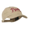 thumbnail image 5 of Wording of Paris Embroidered Cap - Khaki OSFM, 5 of 5
