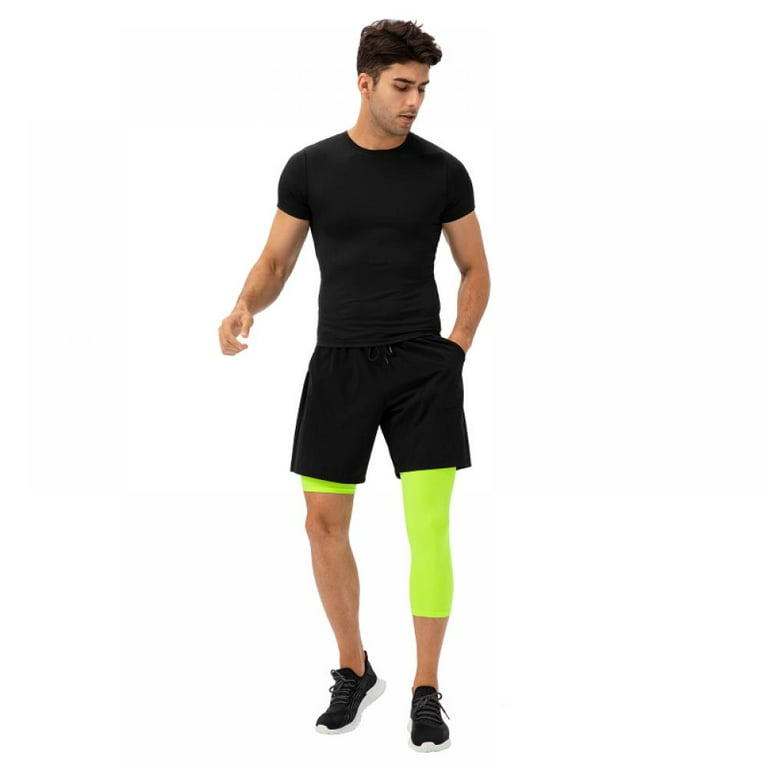 Men's Quick Dry Athletic Pants Short Leg Fitness Pants Seven Points High  Spring Breathable Basketball Training One Leg Tights Pants - China Man  Sport Pants and Gym Pants price