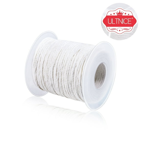 LABSERRON Braided Wicks 1Set ULTNICE 61m Cotton Candle Wick for Diy and Candle Making Projects