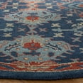 thumbnail image 2 of SAFAVIEH Heritage Petrina Floral Wool Area Rug, Blue/Multi, 6' x 6' Round, 2 of 5