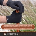 thumbnail image 2 of Alpaca Knit Gloves - Made in the USA - Super Soft Baby Alpaca - Large - Black, 2 of 7