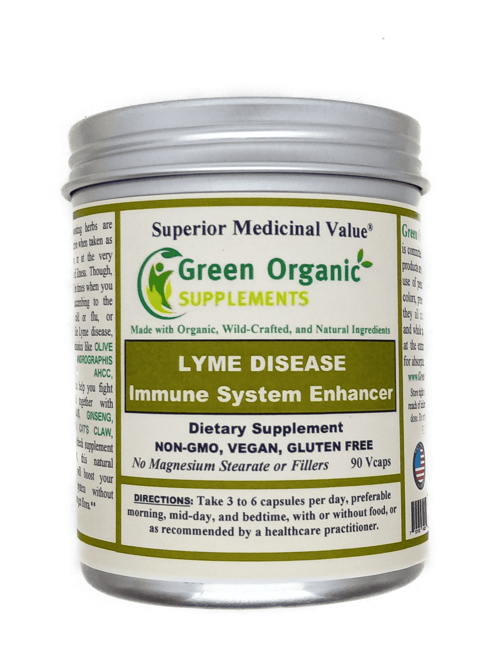 Green Organic Supplements Lyme Disease, Immune System Enhancer, Antibiotic (Pack of 1)