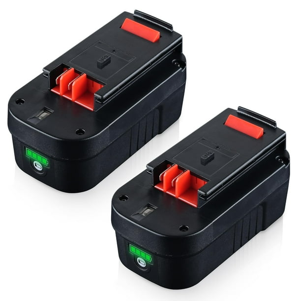 Batería DASNITE de iones de litio de 18 V, 7,0 Ah, paquete de 2 unidades para Black & Decker